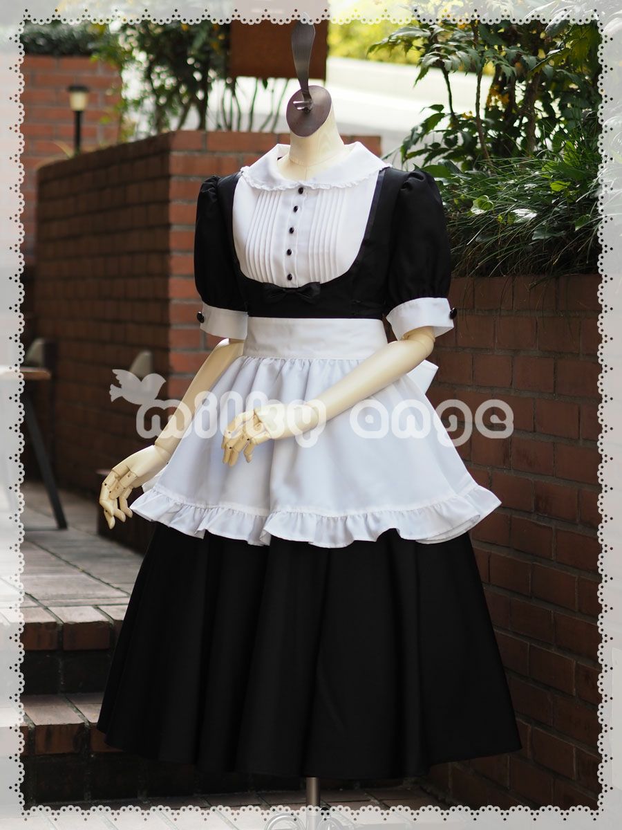 milky ange メイド服 ベーシックシリーズ MLサイズ 完売品 ベーシックシリーズ エイミーセミロング | milky ange