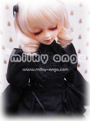 60センチ級ドール用 ゴシック風ワンピース デリラ | milky ange
