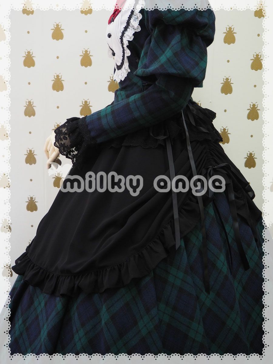 【美品フルセット】milky ange チロリアンメイド シャンテレル XL 緑 フレンチスタイルメイド ヘーゼル MLサイズ | milky ange