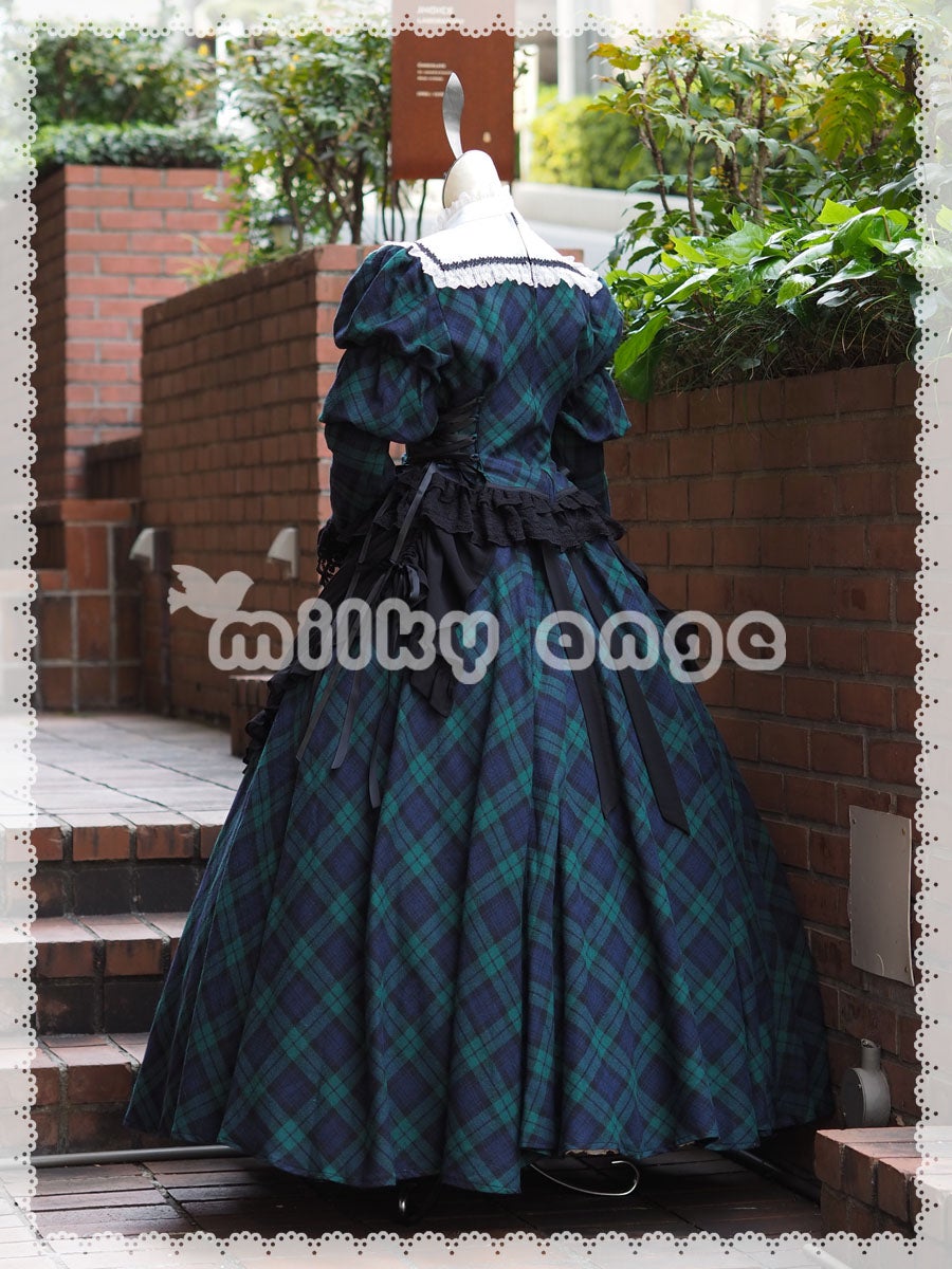 【美品フルセット】milky ange チロリアンメイド シャンテレル XL 緑 フレンチスタイルメイド ヘーゼル MLサイズ | milky ange