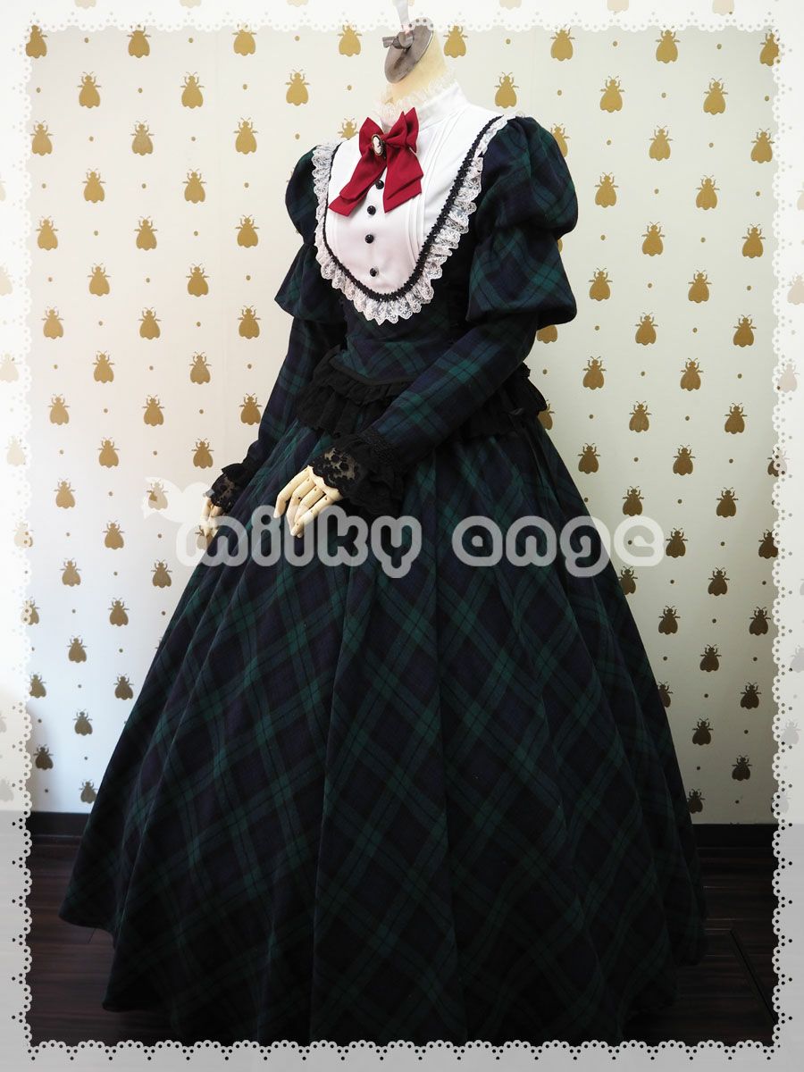 milky ange フレンチスタイル メイド 服 ワンピース ロリータ フレンチスタイルメイド ヘーゼル XXLサイズ | milky ange